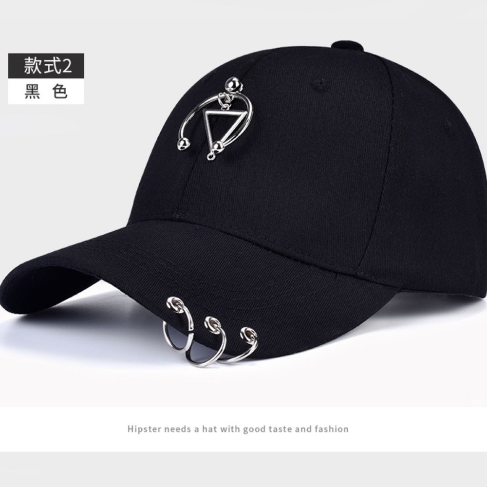 Ins Style baseball cap sport cap (Black)